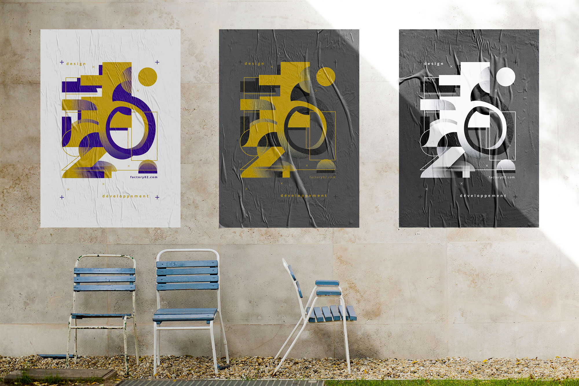 affiche entourée de feuillage sur laquelle est illustré un kit, comme le jeu pour pour enfant, mais d'un bureau dans des finitions de teintes vertes